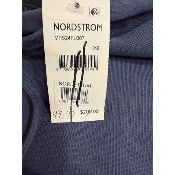 Ksubi Blue Pullover Hoodie Cross Print Streetwear Sweatshirt L NWT Flawed - Picture 7 of 10